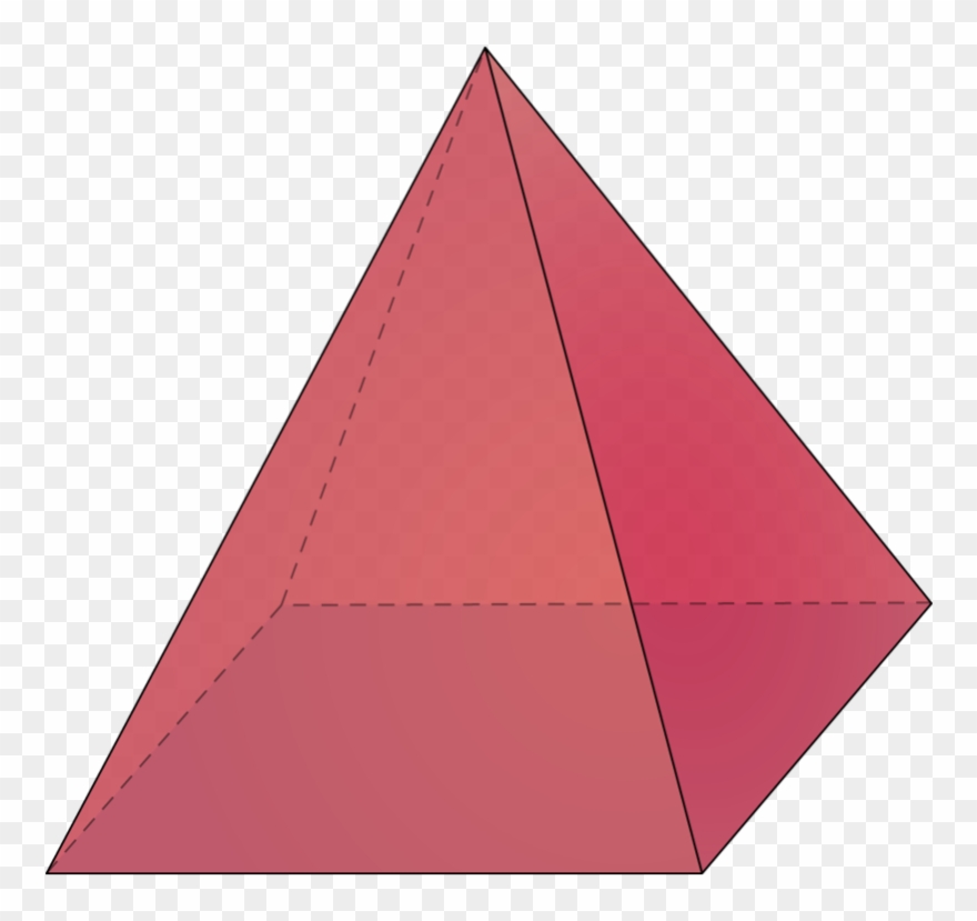 Pyramid Clipart Square Based Pyramid - Triangle - Png Download