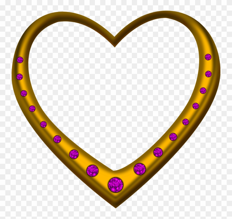 Gold Heart Pendant Gemstone Emerald Diamond - Diamond Gold Heart Png Transparent Clipart