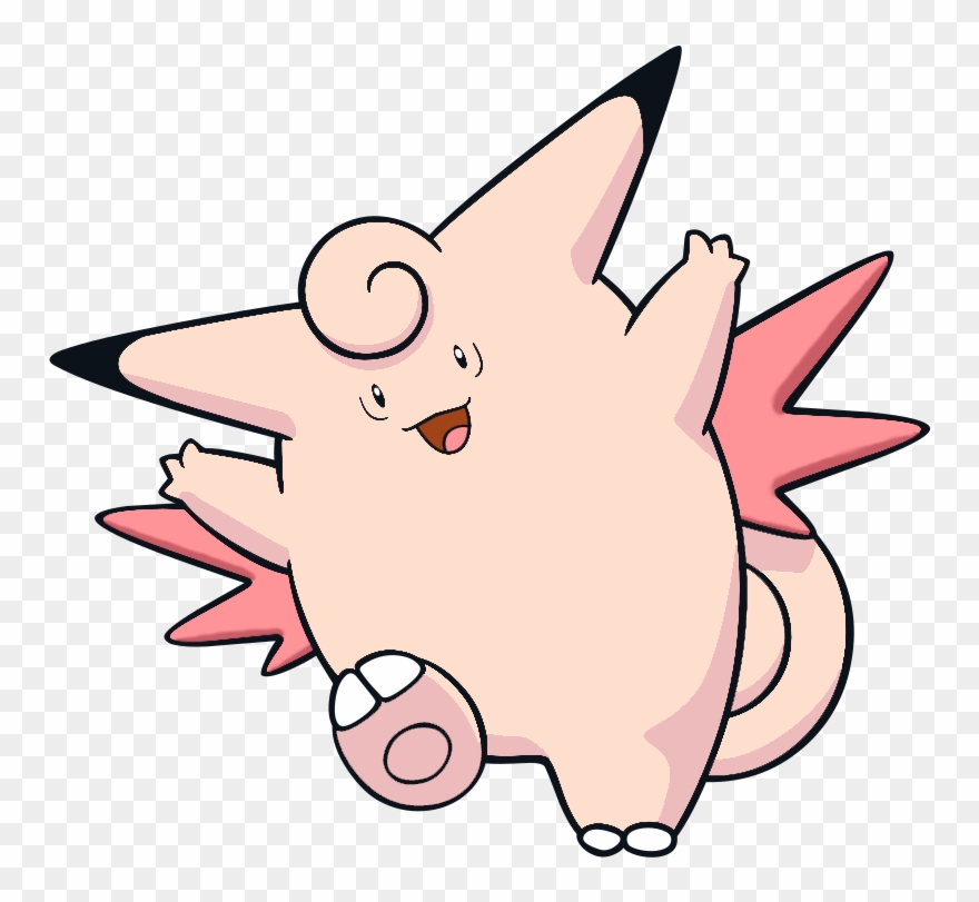 Fairy Pokémon Clefable Usually Stay Hidden, Living - Clefable Dream World Clipart