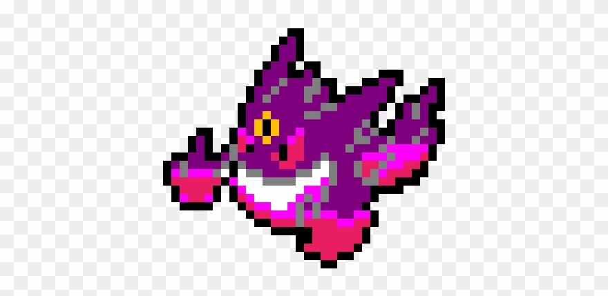 Mega Gengar Pixel Art Clipart