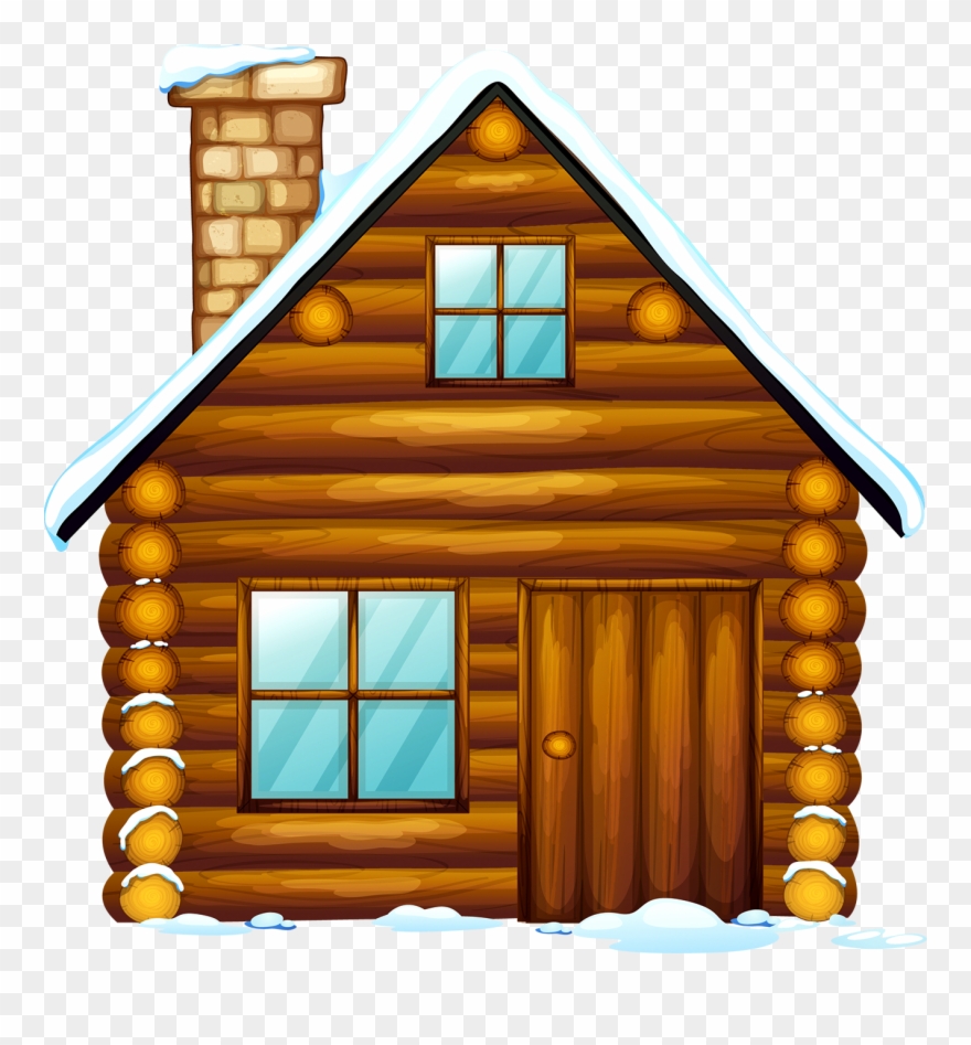 Gingerbread House Clip - Casa De Madera Vector - Png Download