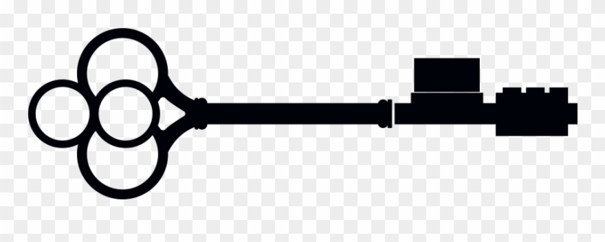 Antique Keys Silhouette Clipart