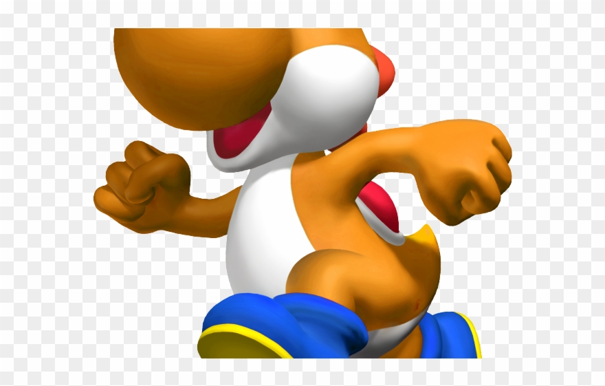 Yoshi Clipart Colored - Orange Yoshi - Png Download