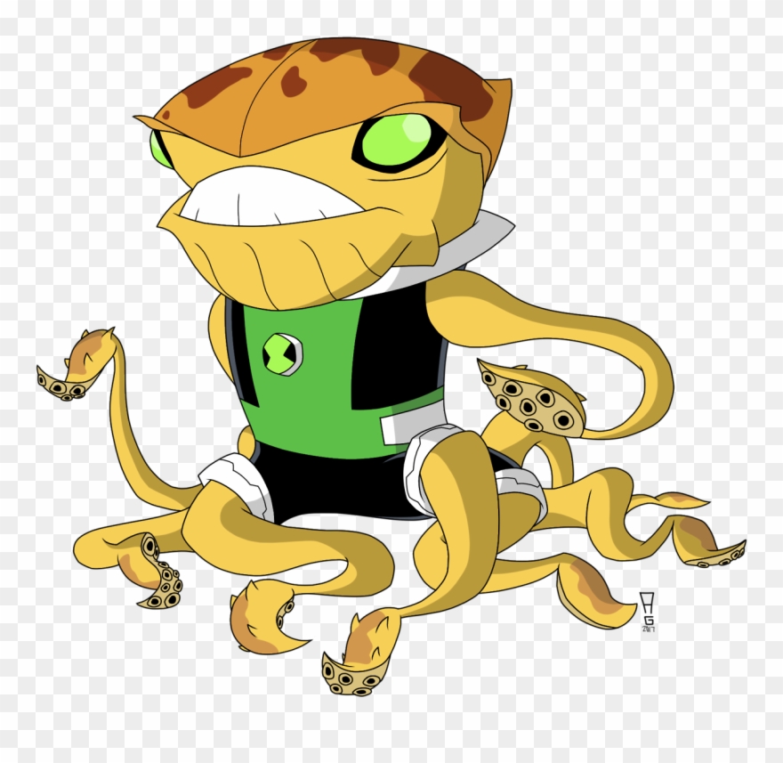 Jetray, Fasttrack, Chamalien, Spitter, Squidstrictor, - Ben 10 Omniverse Squidstrictor Clipart