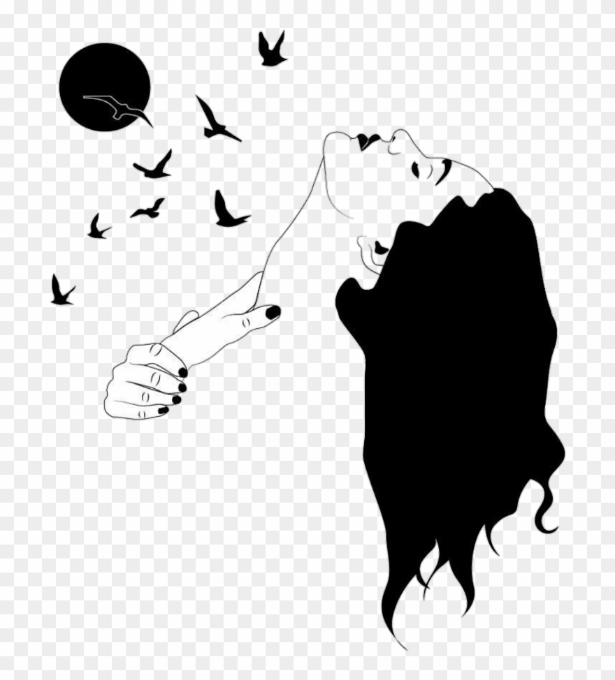 Aesthetic Bird Doodles Clipart