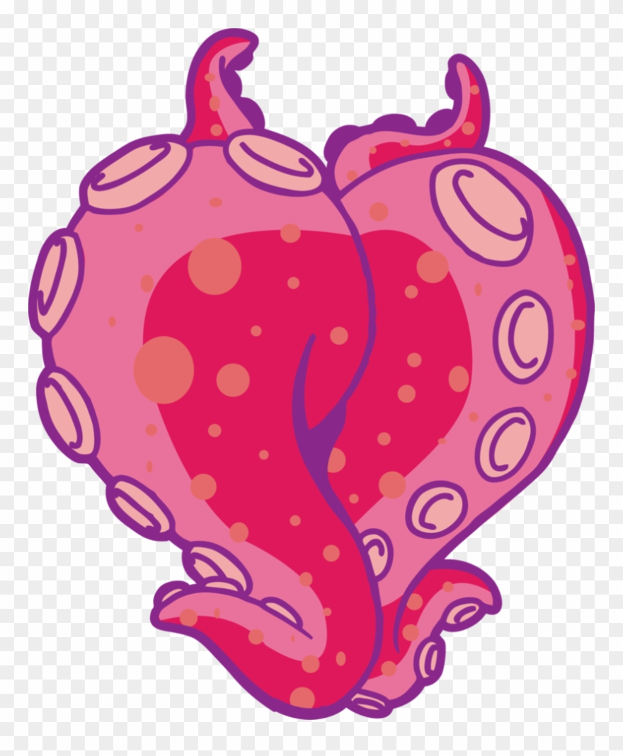 Heart By Rizden - Tentacle Pink Clipart