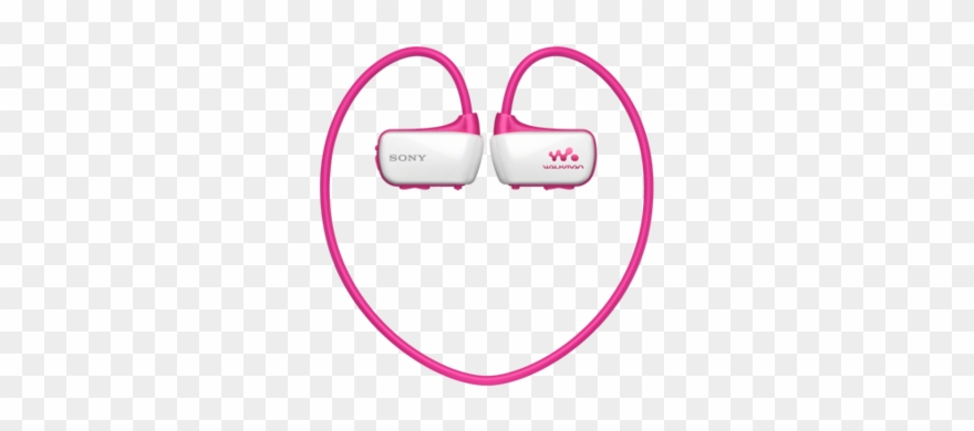 Sony Walkman White-pink - Headphones Clipart