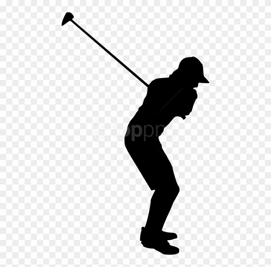 Golfer Silhouette Png - New Golf Player Blank Image Png Clipart