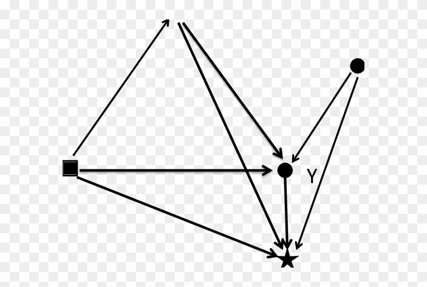 Influence Graph For A Physiological Process Y And D - Triangle Clipart