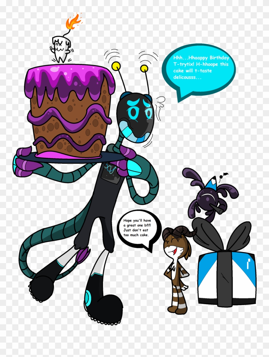Happy Birthday Trytix - Cartoon Clipart
