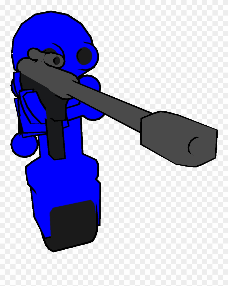 Ranged Unit With Powerful Rifle And Scope Clipart