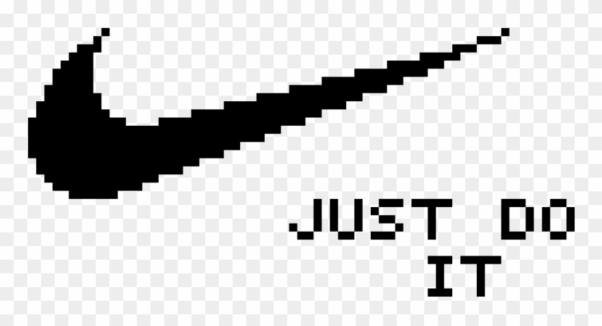 Nike Pixel Art , Png Download - Nike Sign Pixel Art Clipart