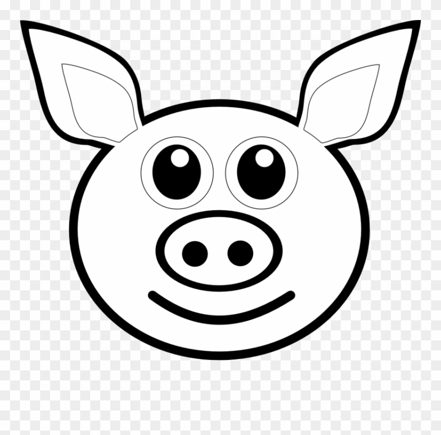 Cartoon Pig Coloring Pages Picture Ideas 6tp6kdokc - Draw A Pig Head Clipart