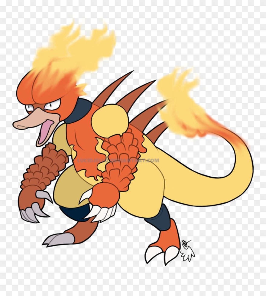 I Love Magmar - Cartoon Clipart