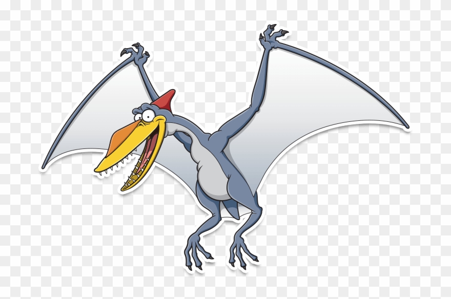 Cartoon Pterosaur - Illustration Clipart