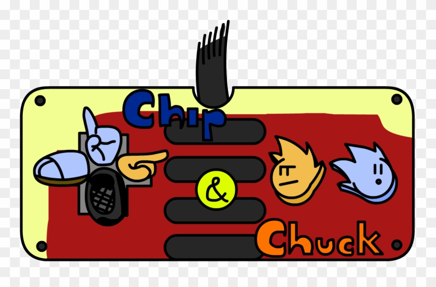 A Chip And Chuck Gamepad - Cartoon Clipart