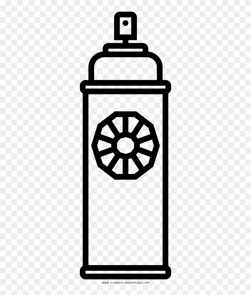 Spray Paint Coloring Page Line Art Clipart (4509620) PinClipart