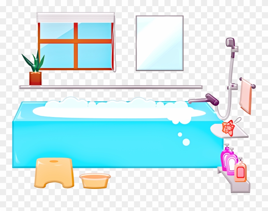 Bathtime Slips - A Poem - Cartoon Clipart