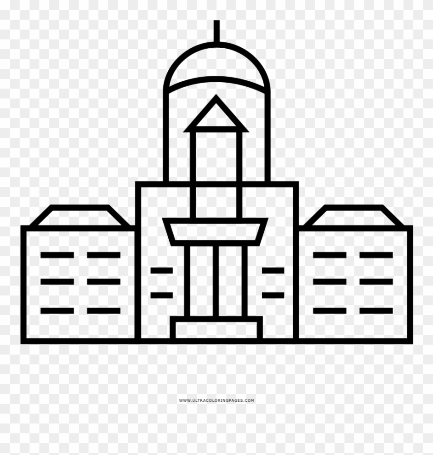 Montana Coloring Page - Police Station To Color Clipart