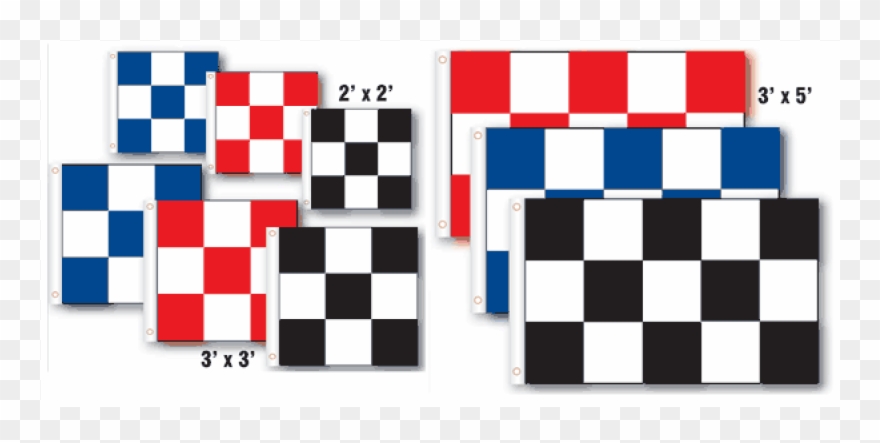 Checkered Nylon Flagsrp-ckd - Checkers Bandana Clipart