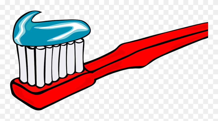 Toothbrush And Toothpaste Clipart