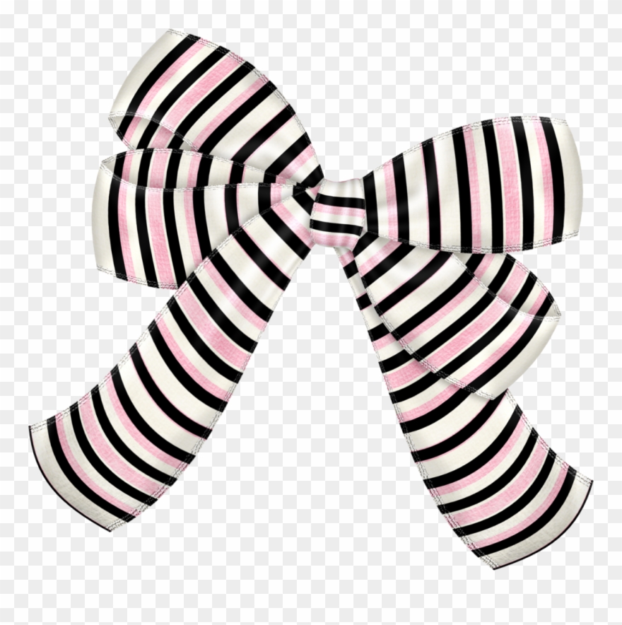 Black And Pink Striped Bow Photo Bcc Bowpinkblackstriped Clipart