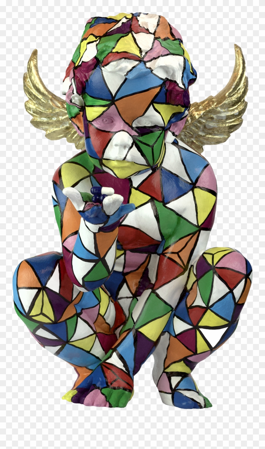 Naughty Angel Statue Clipart