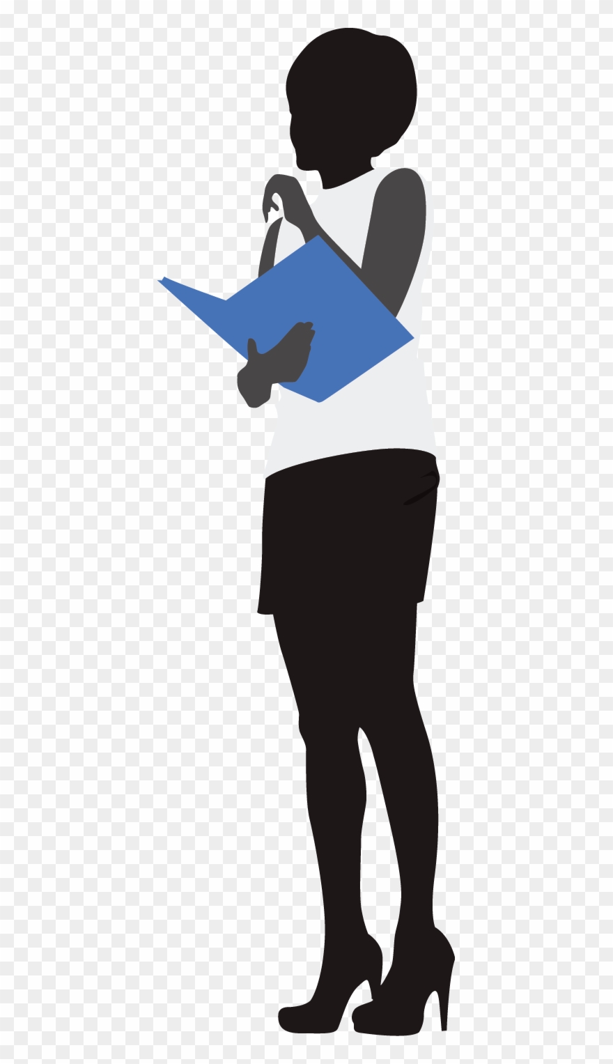 Woman Black Silhouette Clipart