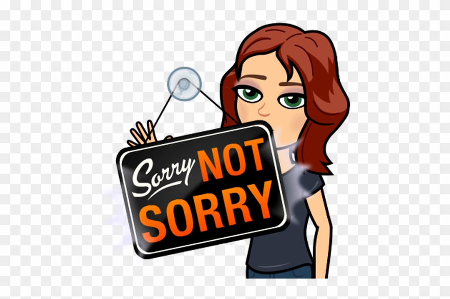 5 Epileptic Seizures Later, I'm In Resus, Being Intubated - Bitmoji Sorry Not Sorry Clipart