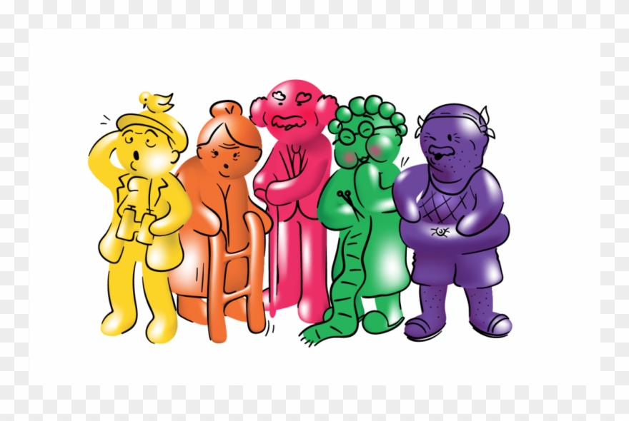 Jellyatrics Jelly Babies Novelty - Cartoon Clipart