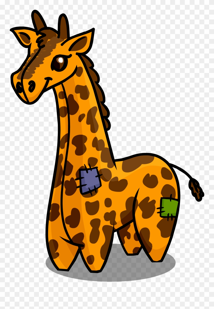Clipart Swimming Giraffe - Giraffe - Png Download