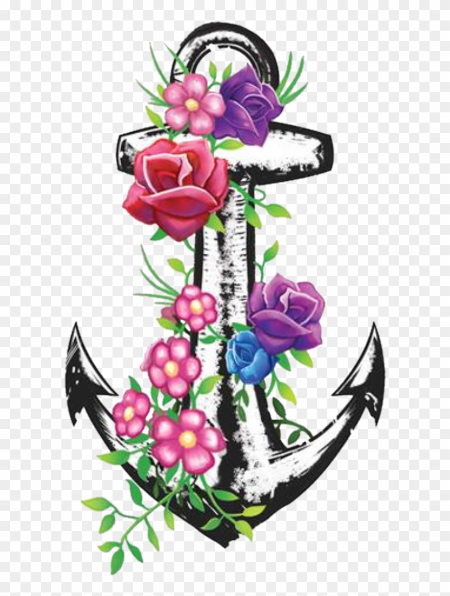 Free Printable Clip Art Borders - Mix Flower Tattoo - Png Download