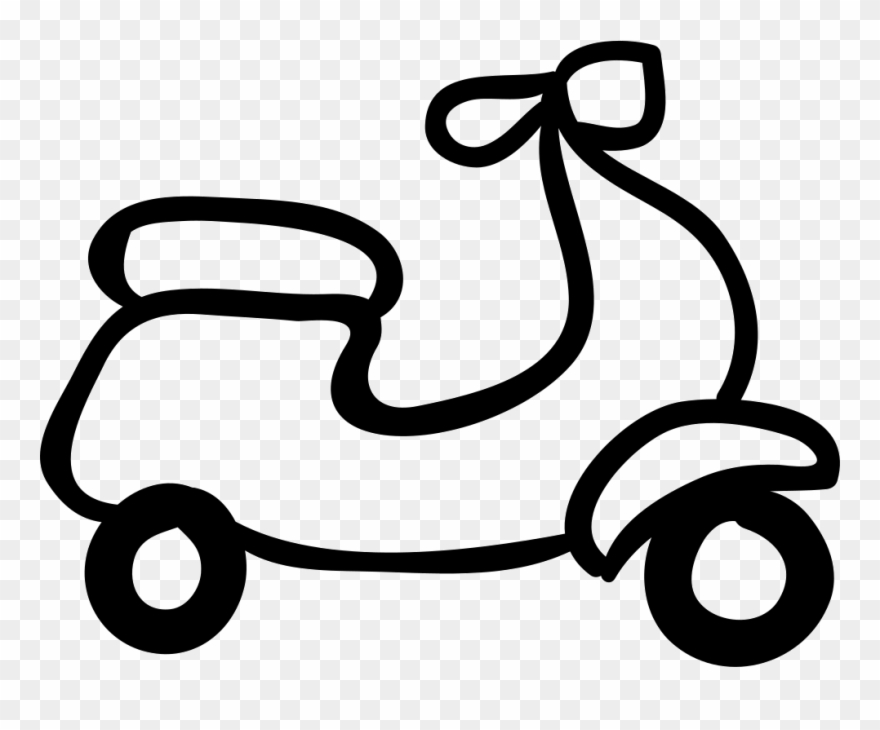Motorcycle Hand Drawn Outline Comments - Outline Images Of Vehicles Clipart