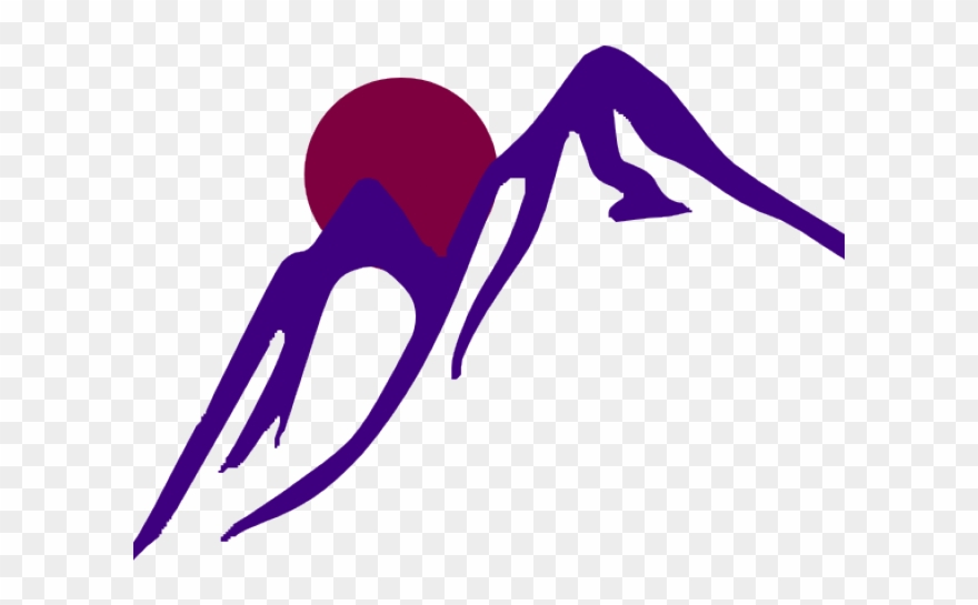 Sunrise Clipart Mountain - Brown Mountain Clipart - Png Download