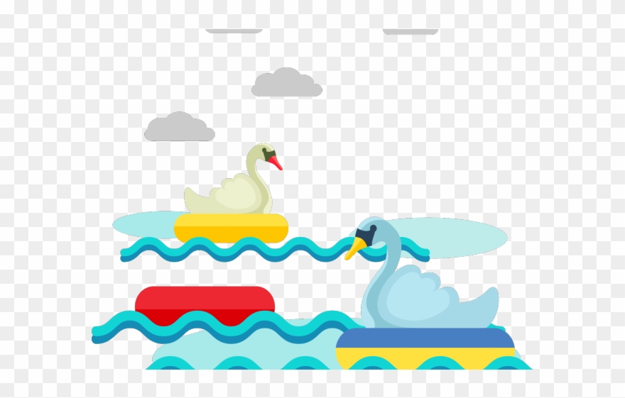 Swan Clipart Swan Lake - Cartoon - Png Download
