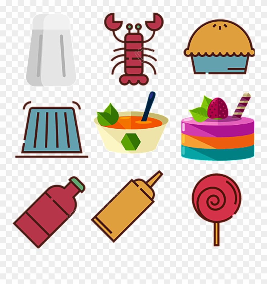 Vector Hamburger Pattern Clipart