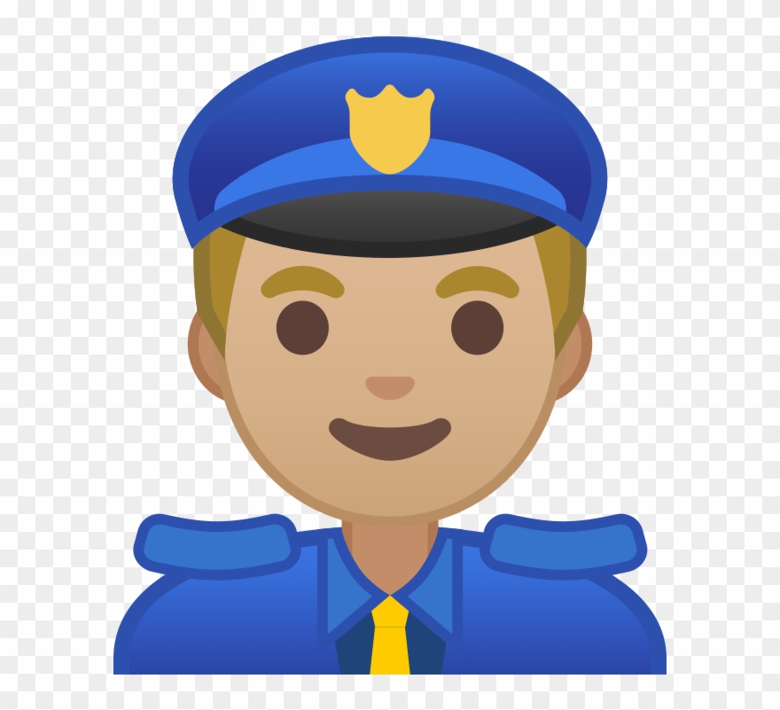 Noto Emoji Pie 1f46e 1f3fc 200d - Police Man Emoji Clipart