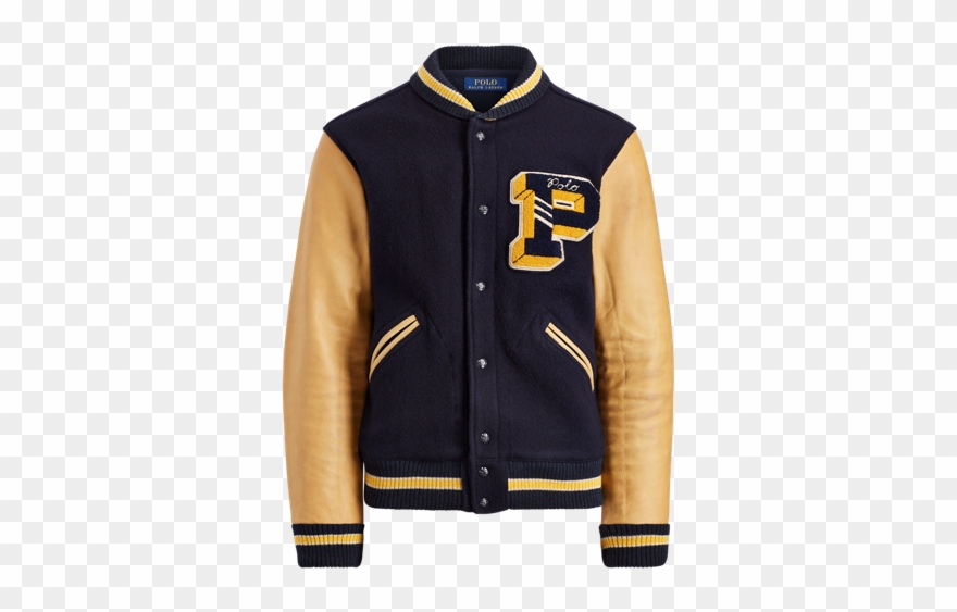 Clip Art Wool Blend Produtimage - Varsity Jacket Ralph Lauren - Png Download