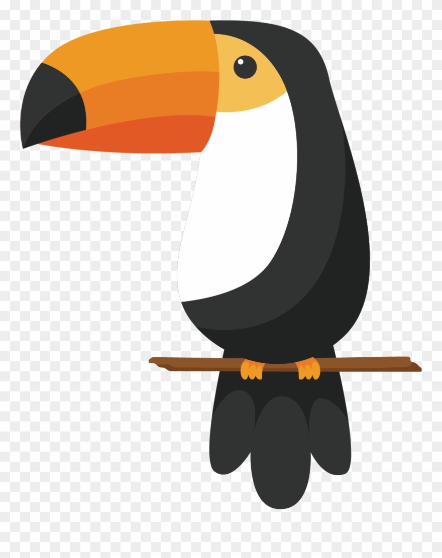 Toucan Clipart Crow Beak - Toucan Cartoon Drawing - Png Download