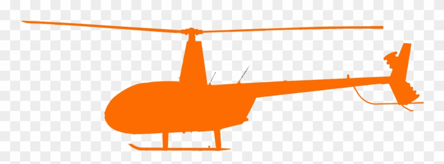 Helicopter Clipart Gray - Robinson R44 - Png Download