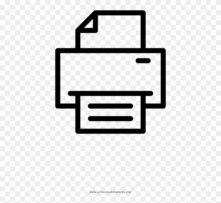 Printer Coloring Page Ultra Pages Best Of - Printing Receipt Icon Png Clipart