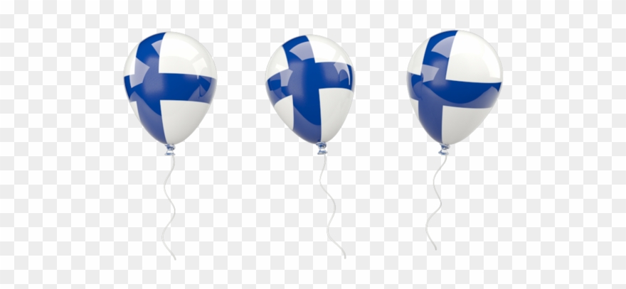 Finland Flag Clipart Hot Air Balloon - Финляндия Png Transparent Png