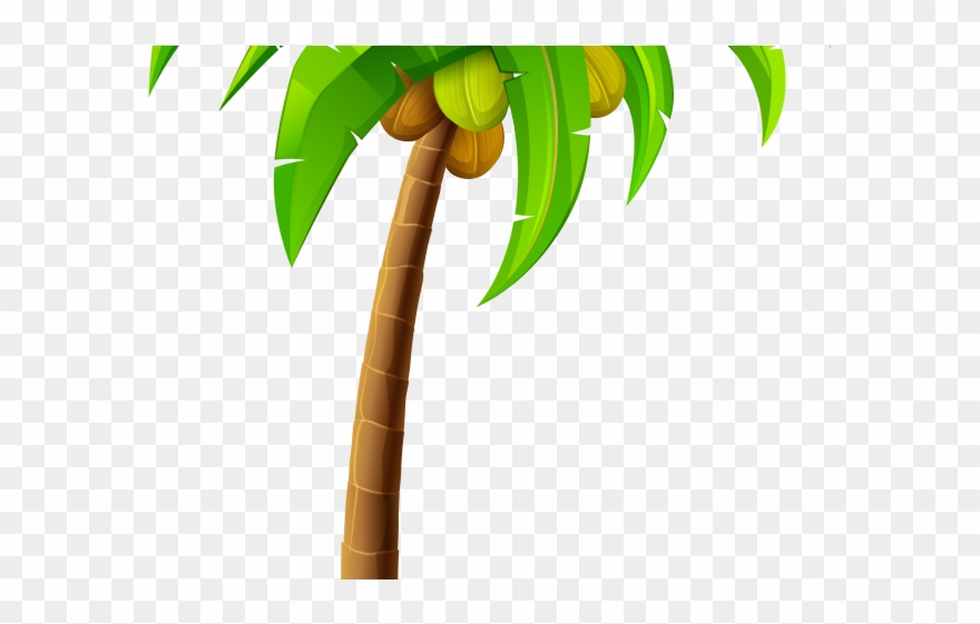 Palm Tree Clipart Windy - Palm Leaves Clip Art Transparent - Png Download