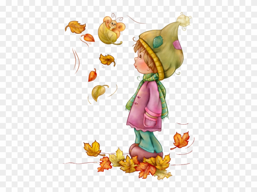 Дети, Люди, Осень Clip Art, Cute Illustration, Pasta, - Png Download