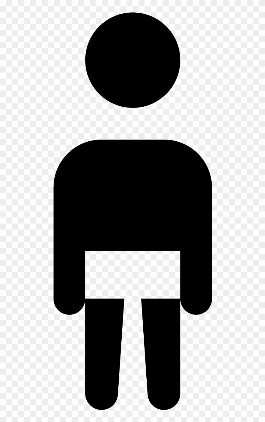 Swimmer Back View Icon - Indian Elephant Clipart