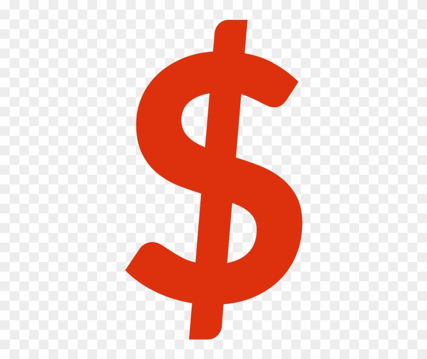 Red Dollar Sign Png - Dollar Sign Red Png Clipart