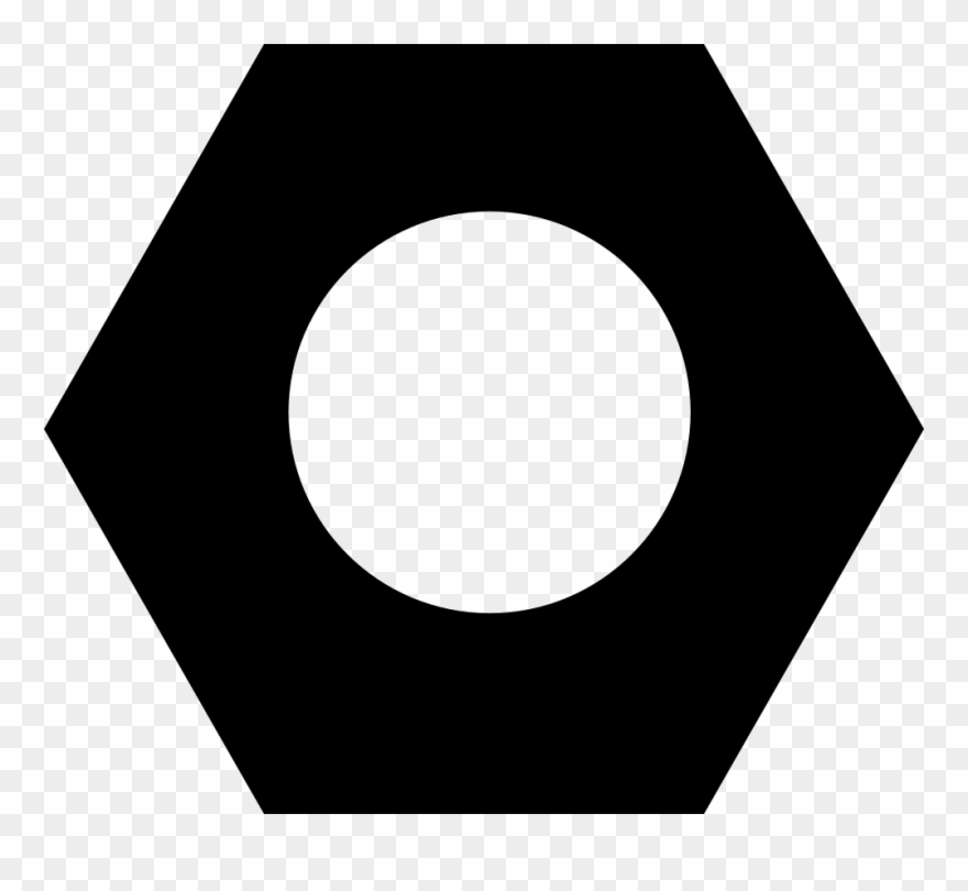 Png File Svg - Hex Nut Silhouette Clipart