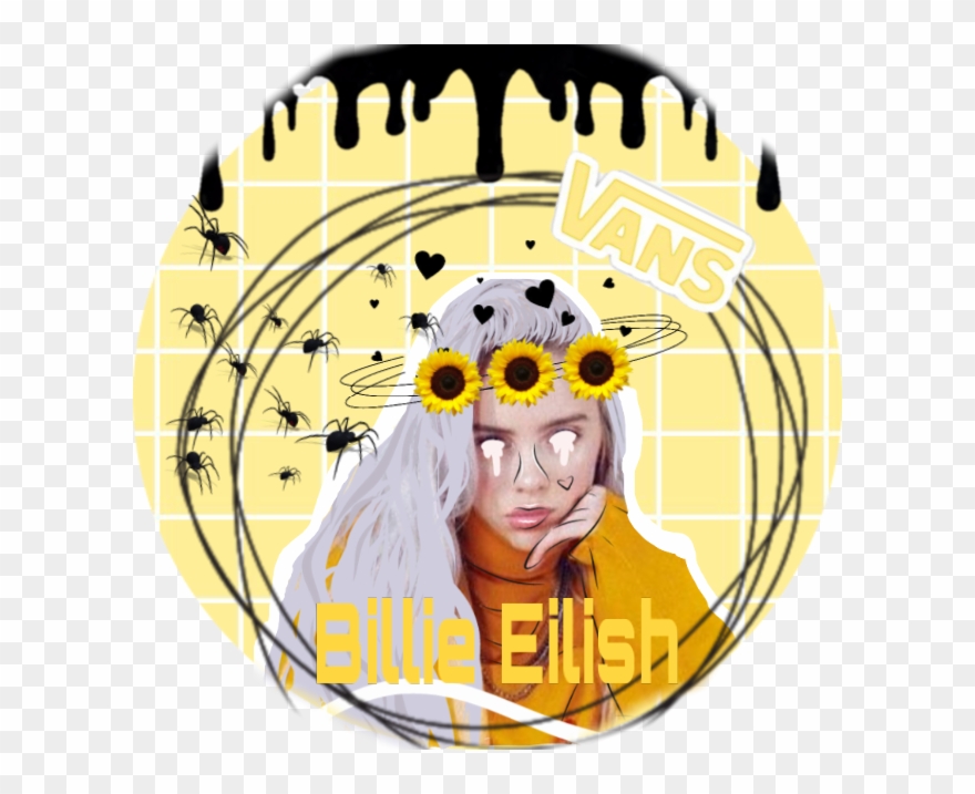 #billieeilish #singer #edit #sunflower - Circle Clipart