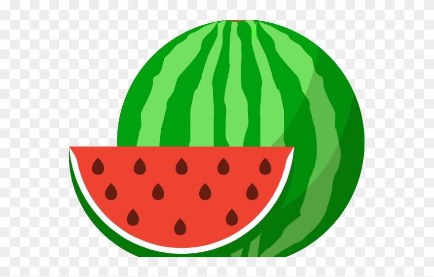 Watermelon Clipart Cucumber Melon - Watermelon Cartoon Transparent - Png Download