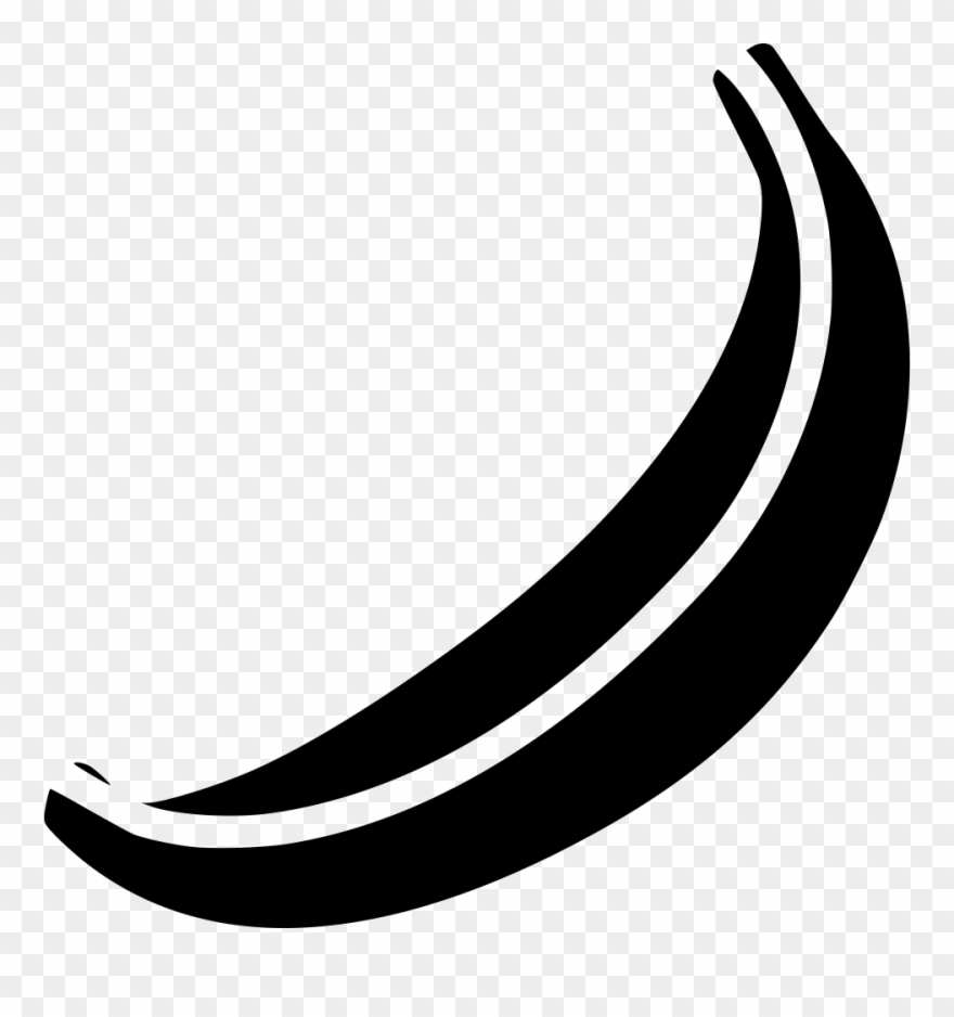 Banana Svg Printable - Mono Banana Symbol Clipart